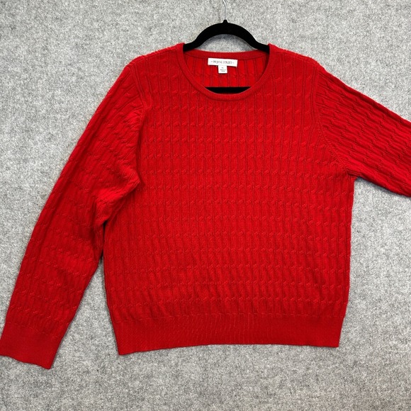 99 Jane Street Woman's Cable Knit Pullover Sweater Red Size XL - Picture 3 of 7